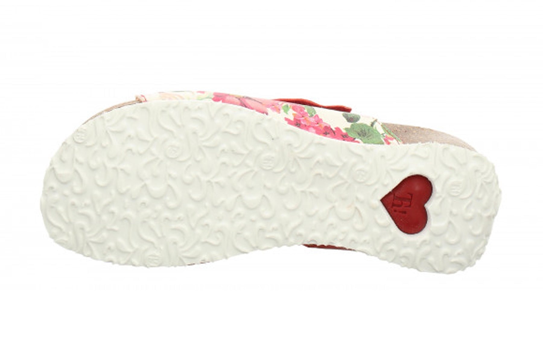 Damen Pantoffel aus Glattleder in Flamingo - Absatz 3cm - Mizzi Damen Naturfußbett Think 