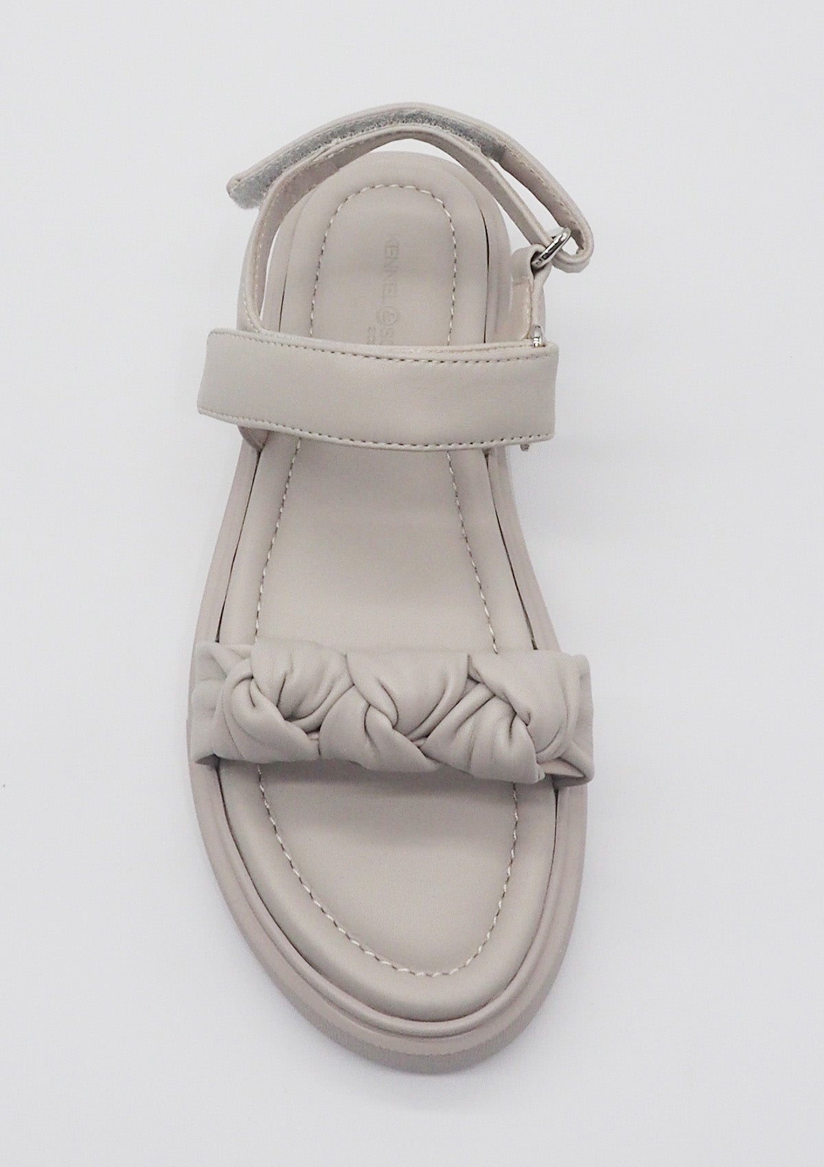 Damen Plateau-Sandale aus Nappaleder in Creme Damen Sandalen Kennel & Schmenger