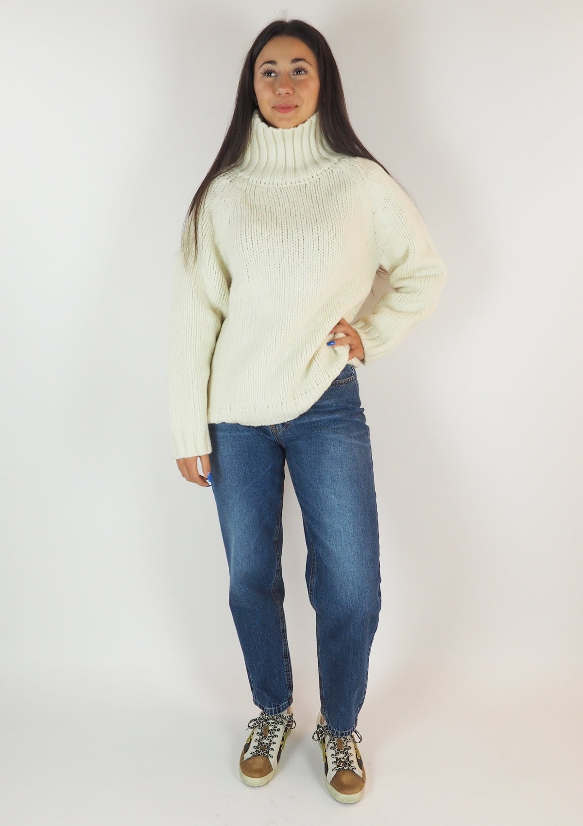 Damen Pullover aus Wolle in Creme - Estela Damen Pullover Mary's 