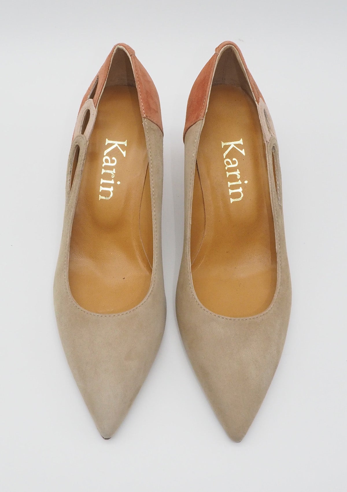 Damen Pumps aus Veloursleder in Sand & Rosé Damen Pumps & Slings Karin