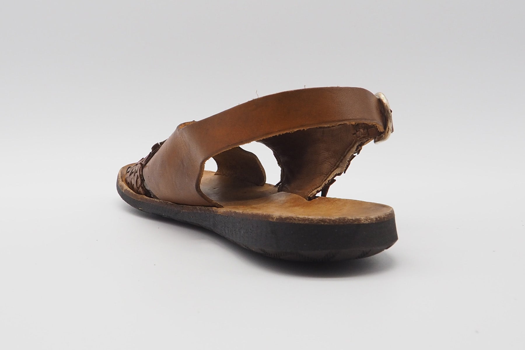 Damen Sandale aus Glattleder in Cognac Damen Sandalen Brador