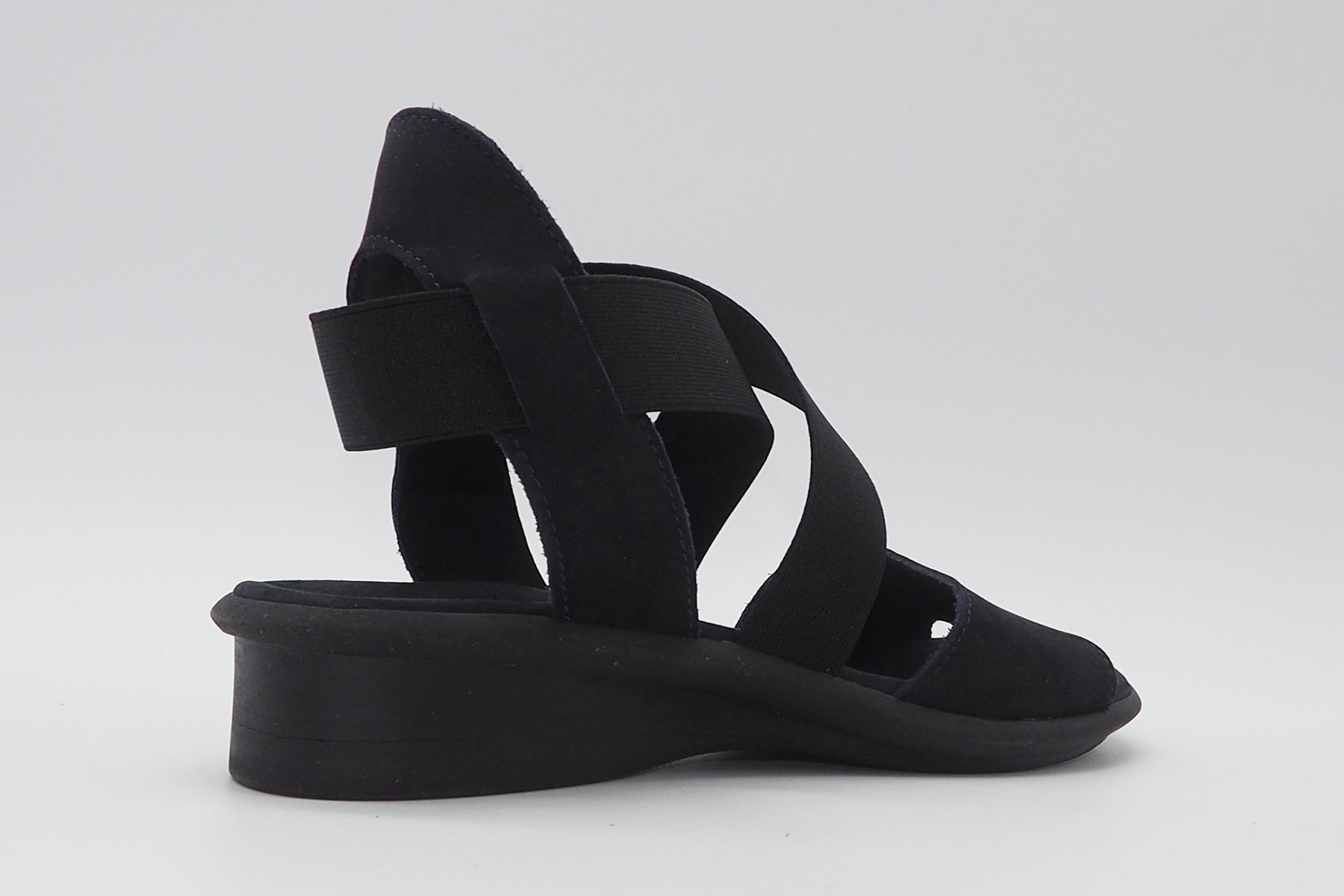 Damen Sandale aus Nubukleder in Dunkelblau Damen Sandalen Arche