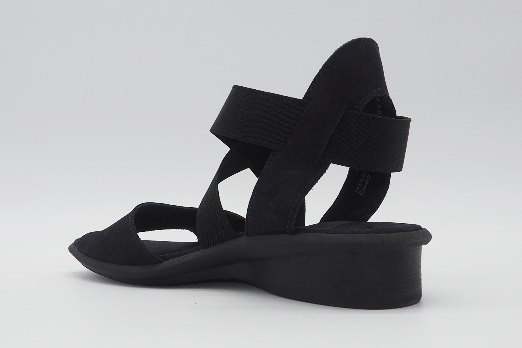 Damen Sandale aus Nubukleder in Dunkelblau Damen Sandalen Arche