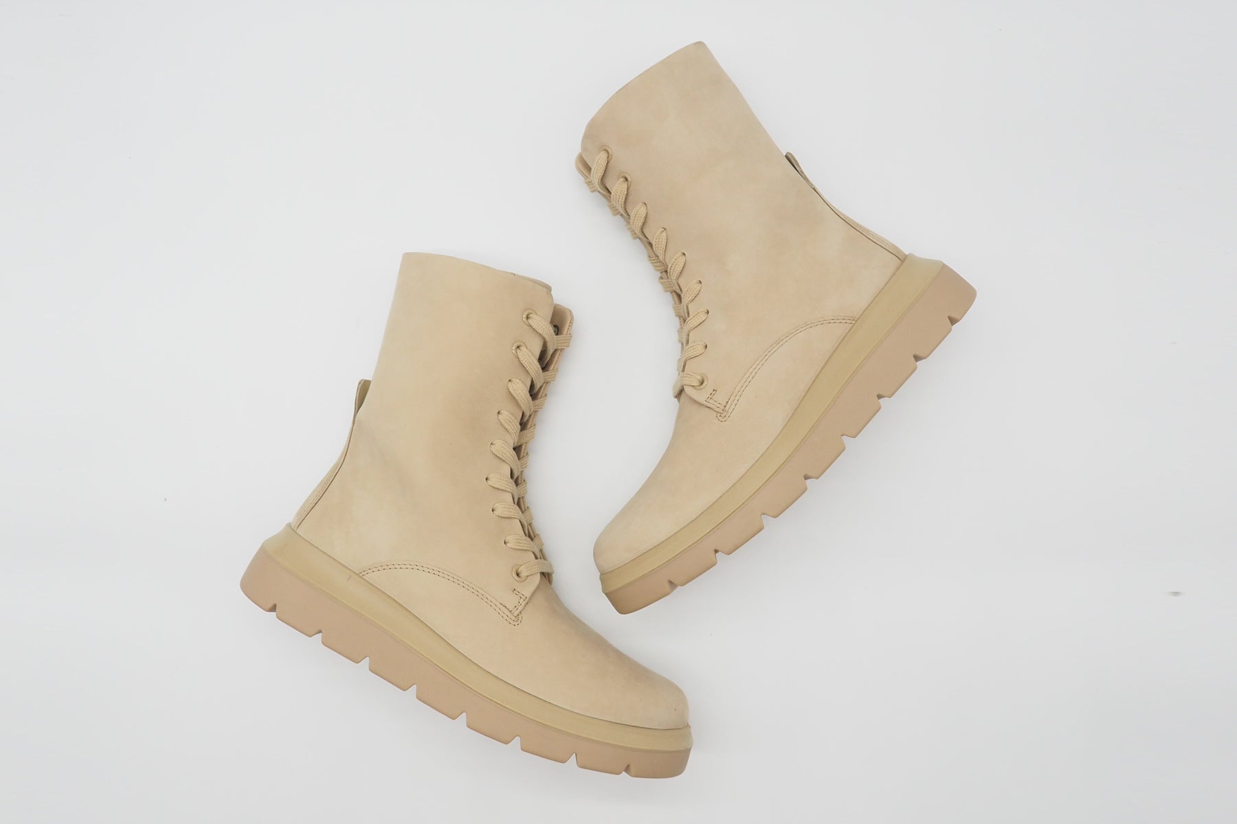 Damen Schnürboot aus Nubukleder in Caramel - Absatz 5cm Damen Schnürboots Ecco 