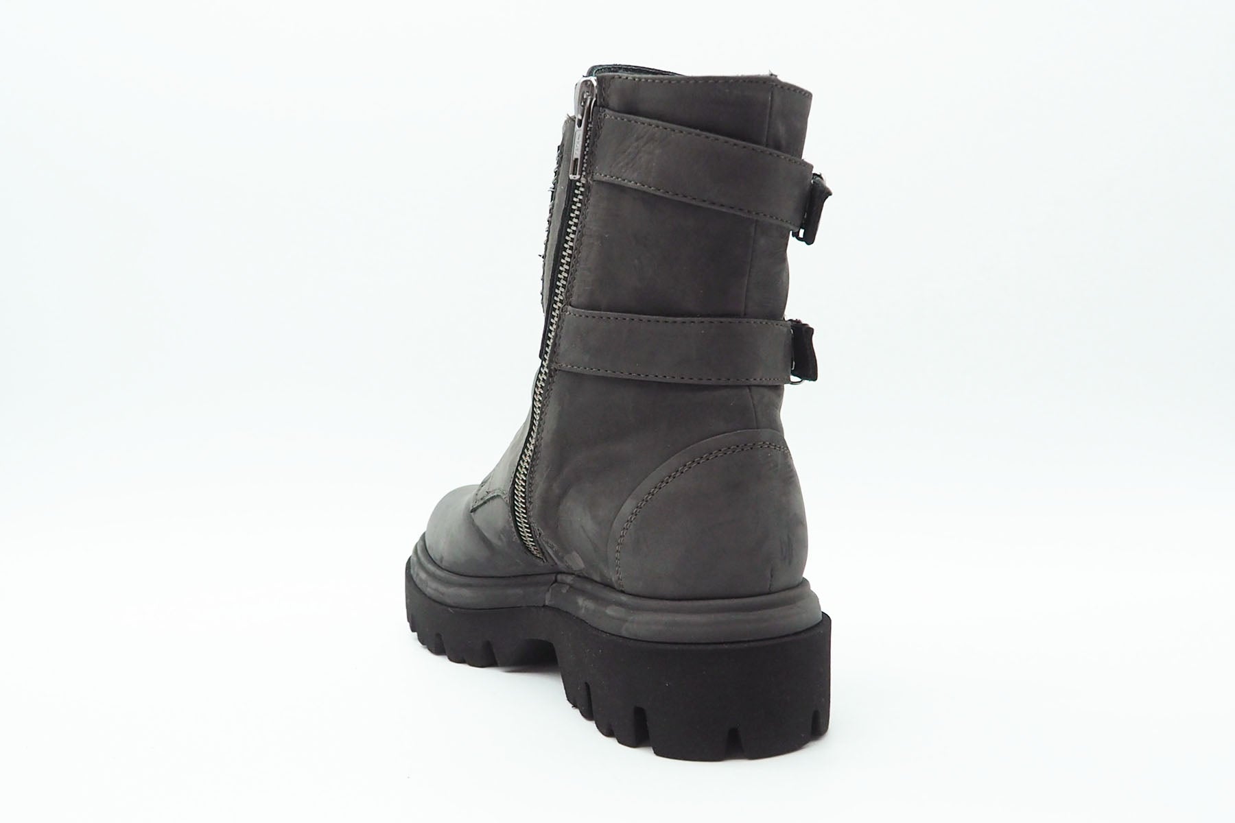 Damen Schnürboot aus Nubukleder in Grau - Absatz 3cm Damen Schnürboots Fruit