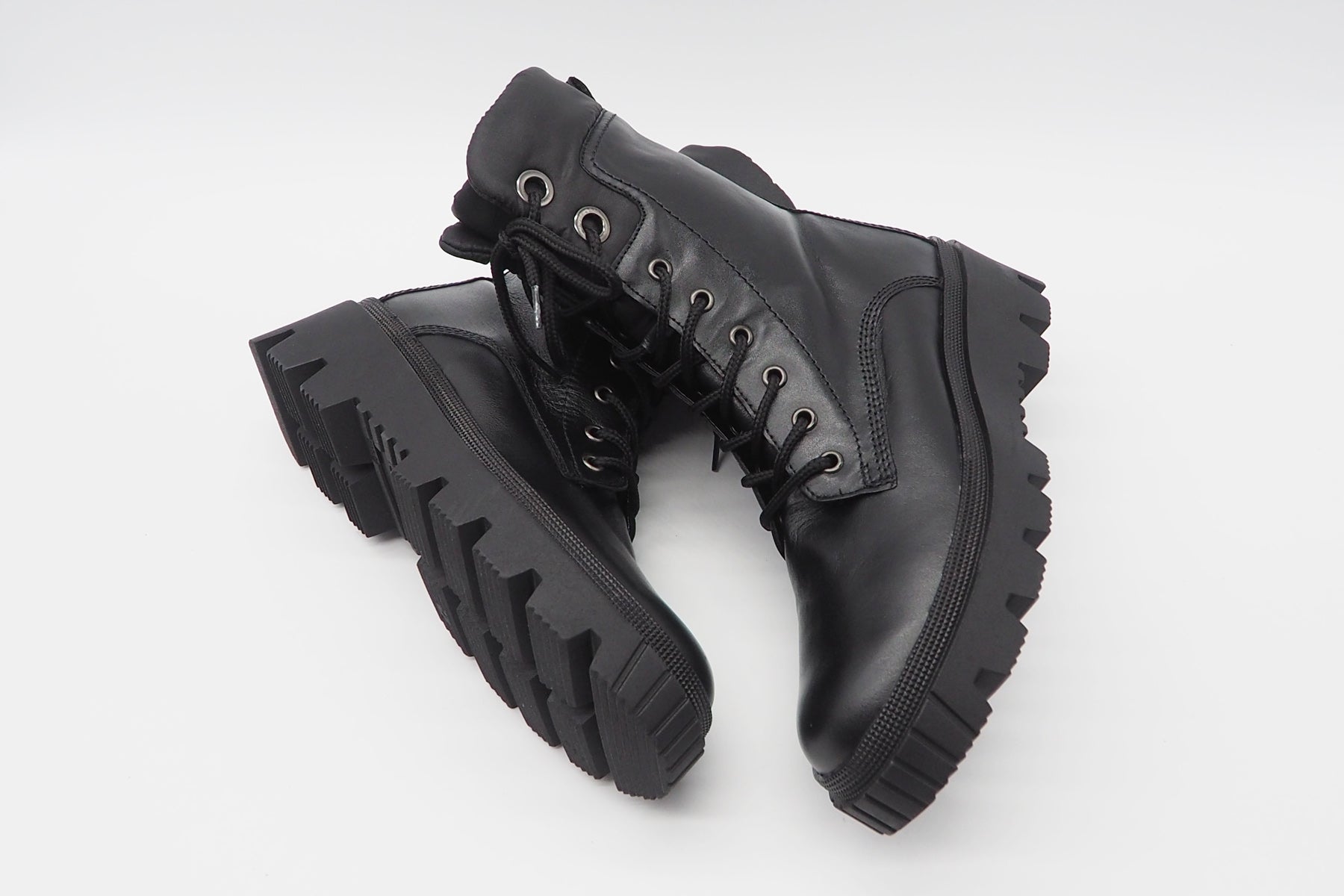 Damen Schnürboots aus Leder in Schwarz - Absatz 5cm Damen Schnürboots Gabor