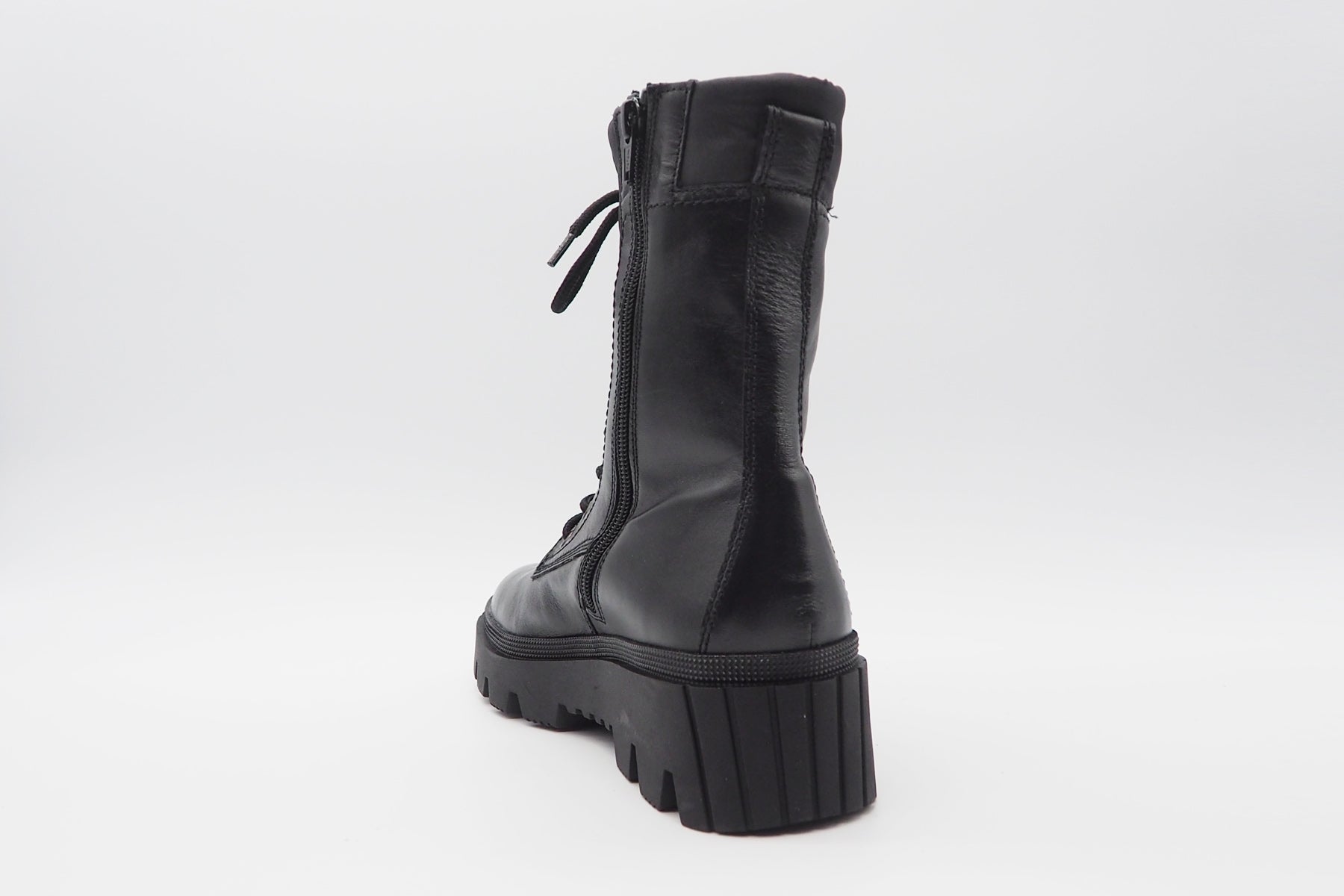 Damen Schnürboots aus Leder in Schwarz - Absatz 5cm Damen Schnürboots Gabor