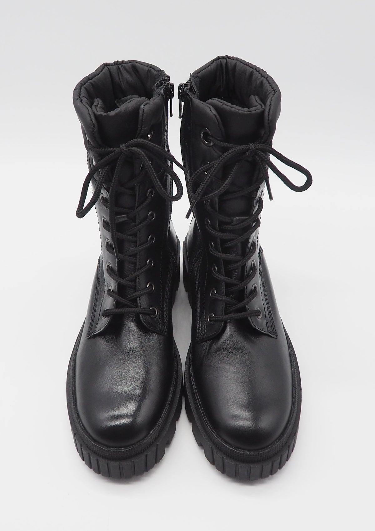 Damen Schnürboots aus Leder in Schwarz - Absatz 5cm Damen Schnürboots Gabor