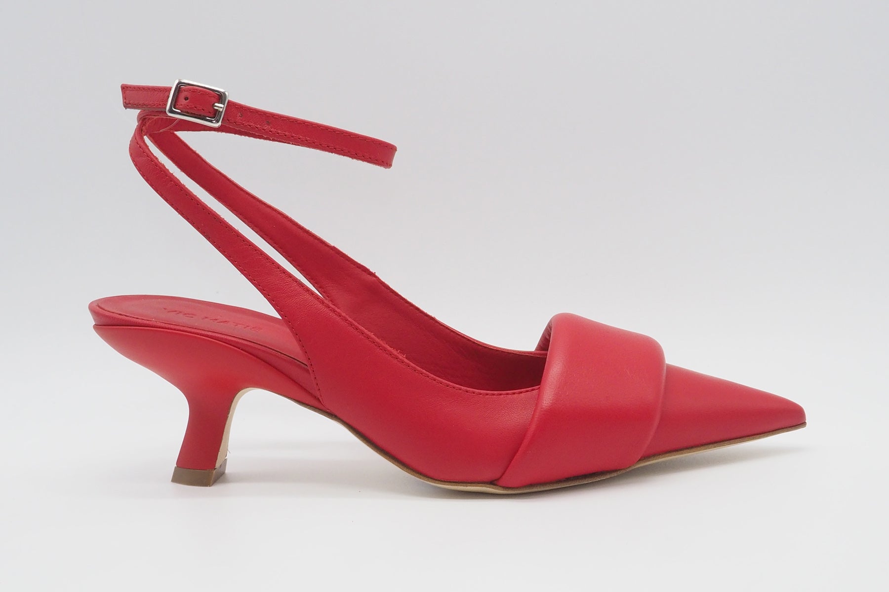 Damen Sling-Pumps aus Glattleder in Rot mit Fesselriemen Damen Pumps & Slings Vic Matié