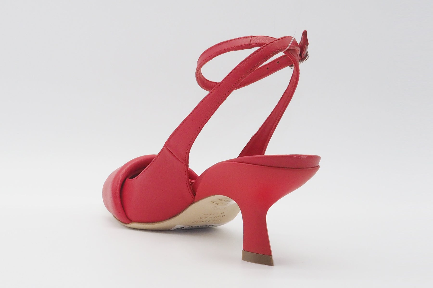 Damen Sling-Pumps aus Glattleder in Rot mit Fesselriemen Damen Pumps & Slings Vic Matié