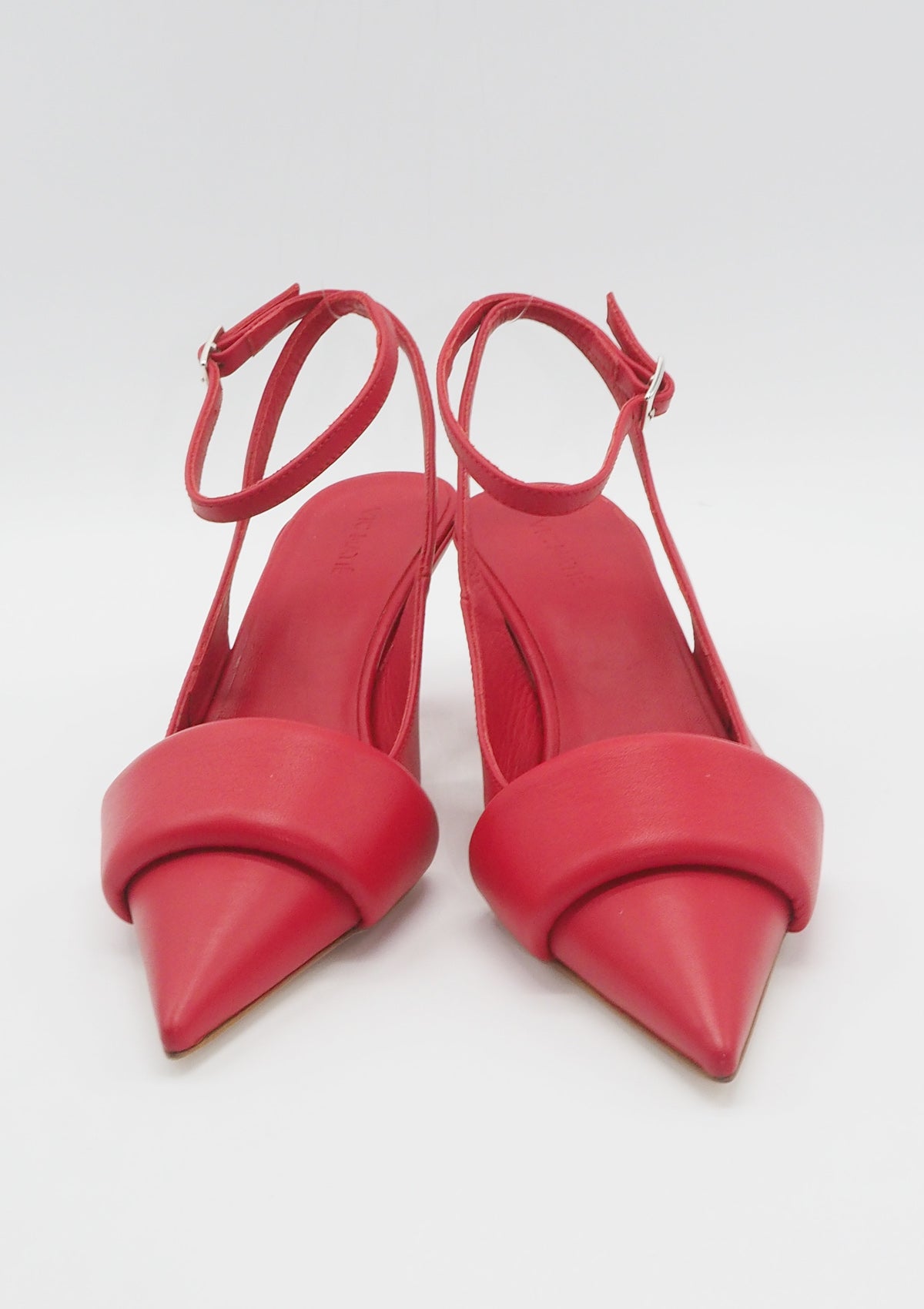 Damen Sling-Pumps aus Glattleder in Rot mit Fesselriemen Damen Pumps & Slings Vic Matié