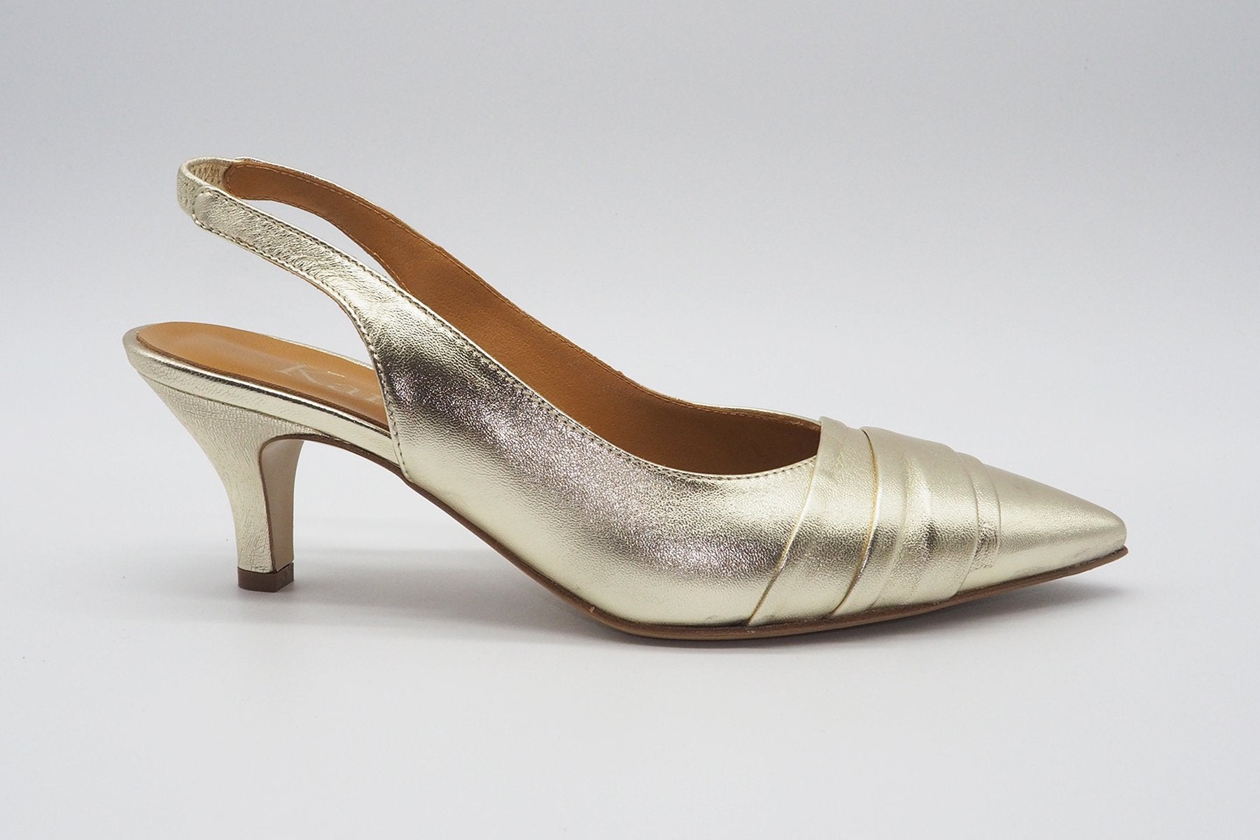 Damen Slingback-Pumps in Gold Damen Pumps & Slings Karin