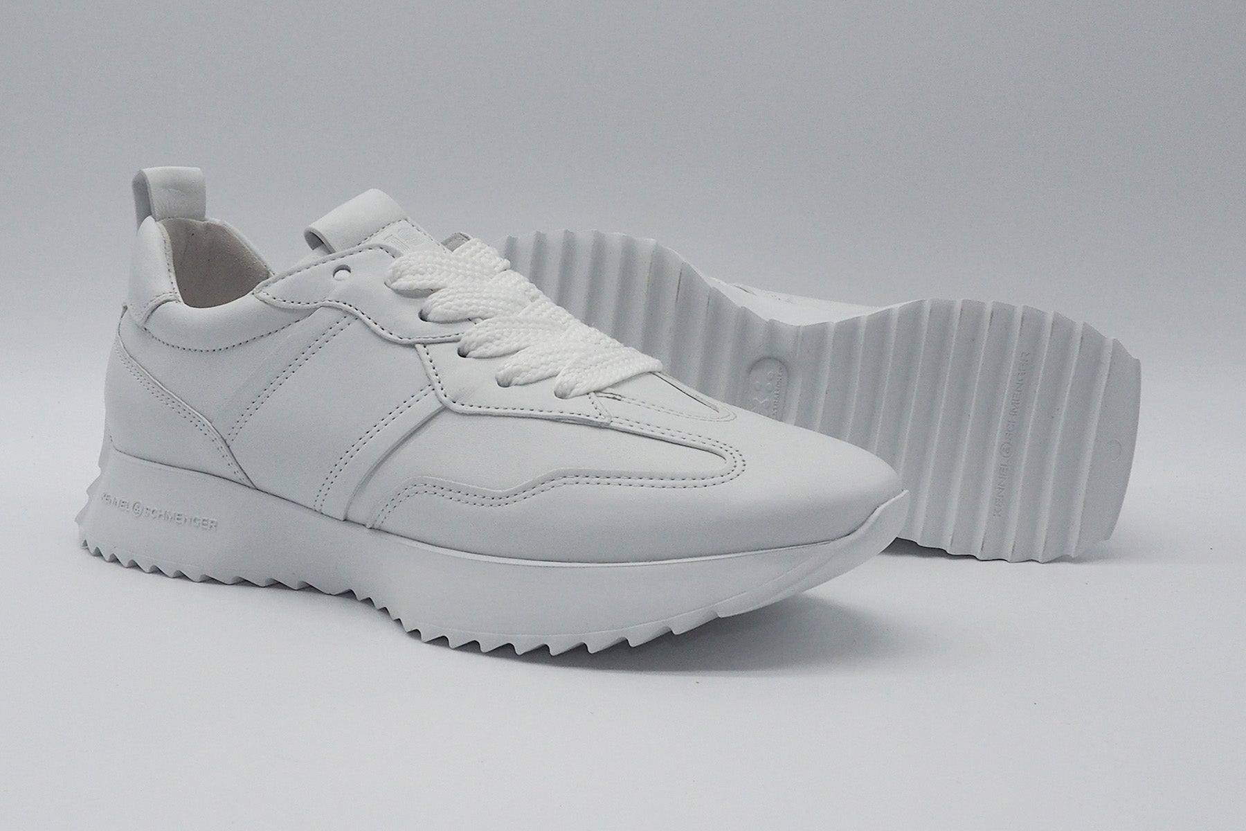 Damen Sneaker aus Leder in Weiß Damen Sneakers Kennel & Schmenger