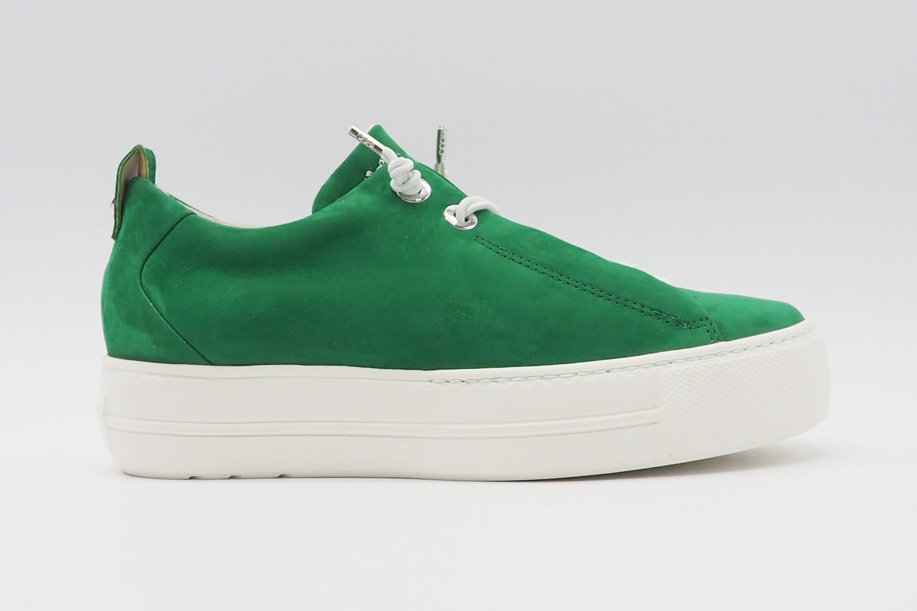 Damen Sneaker aus Nubukleder in Grün - Absatz 4cm - Paul Damen Sneaker Paul Green 