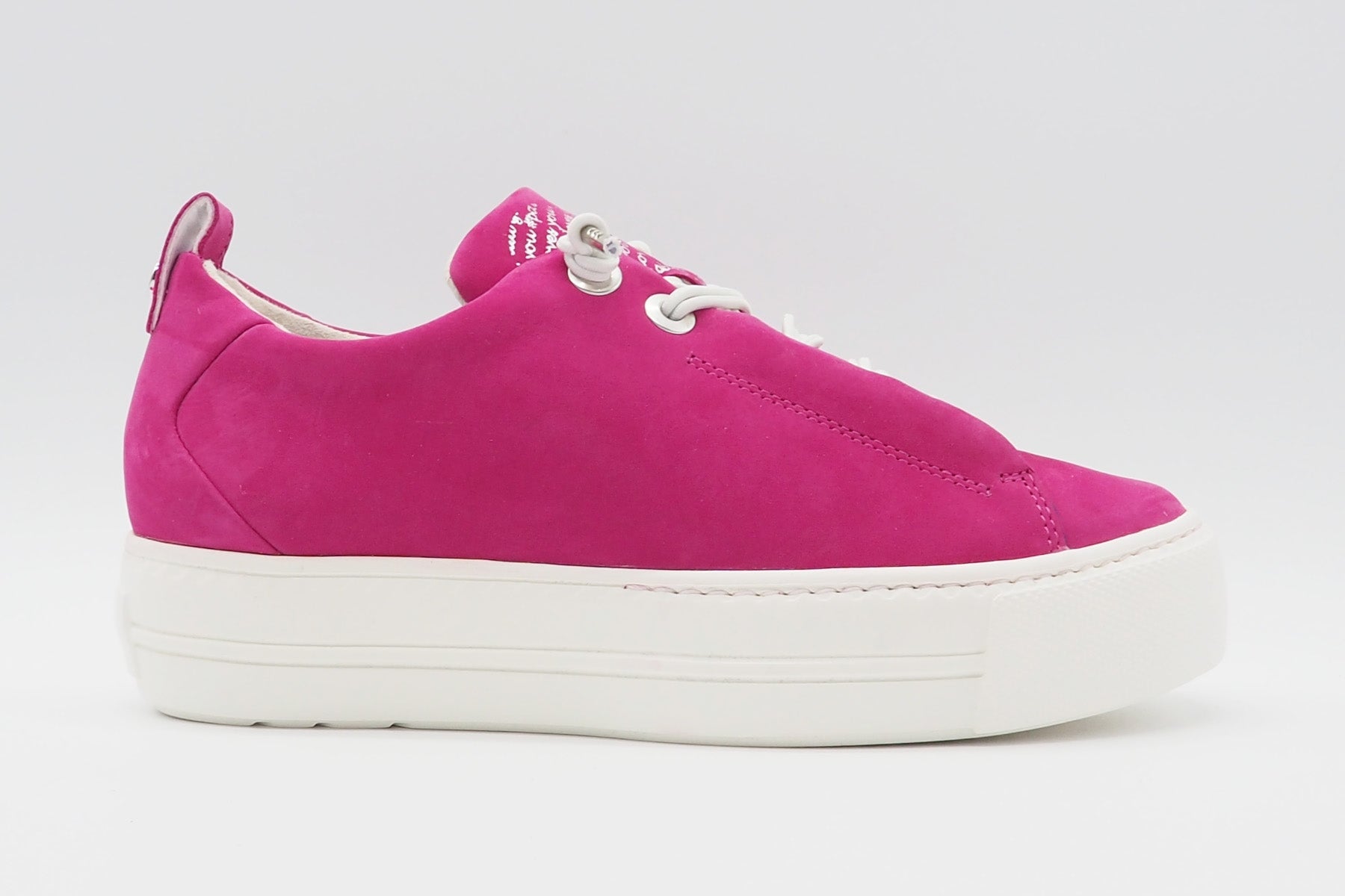 Damen Sneaker aus Nubukleder in Pink - Absatz 4cm - Paul Damen Sneaker Paul Green 