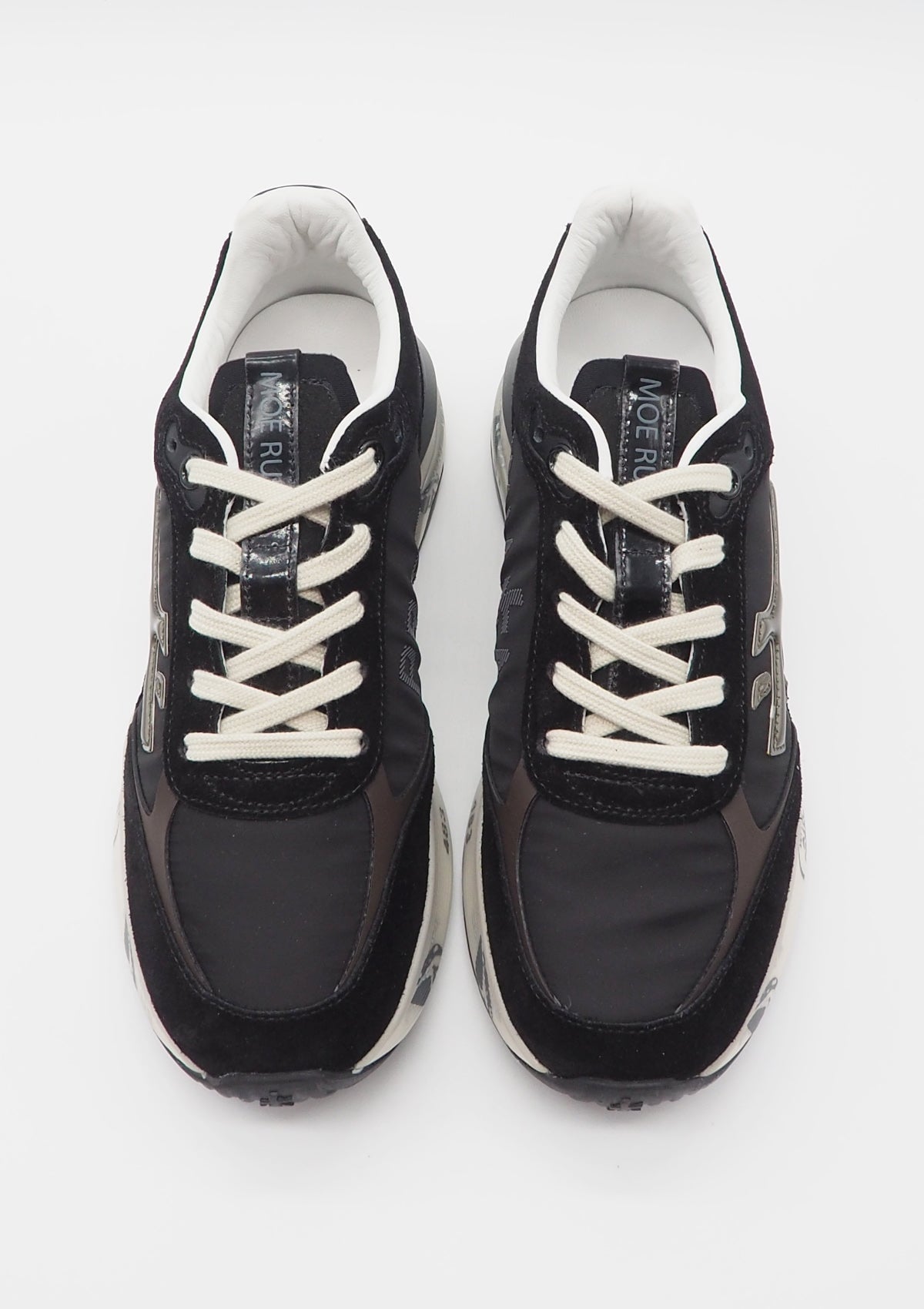 Damen Sneaker aus Nubukleder & Nylon in Schwarz Damen Sneaker Premiata 