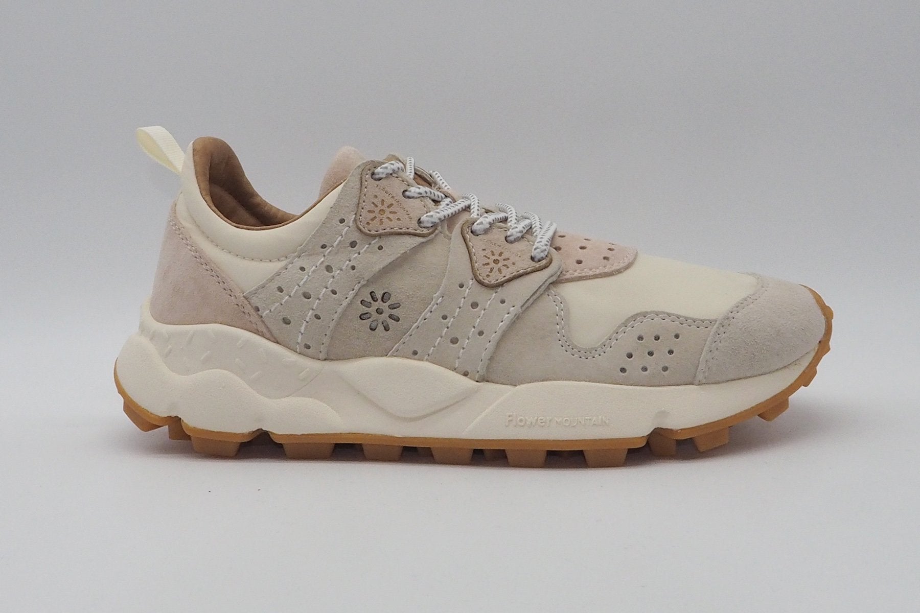 Damen Sneaker aus Veloursleder in Pastell Tönen Damen Sneaker Flower Mountain