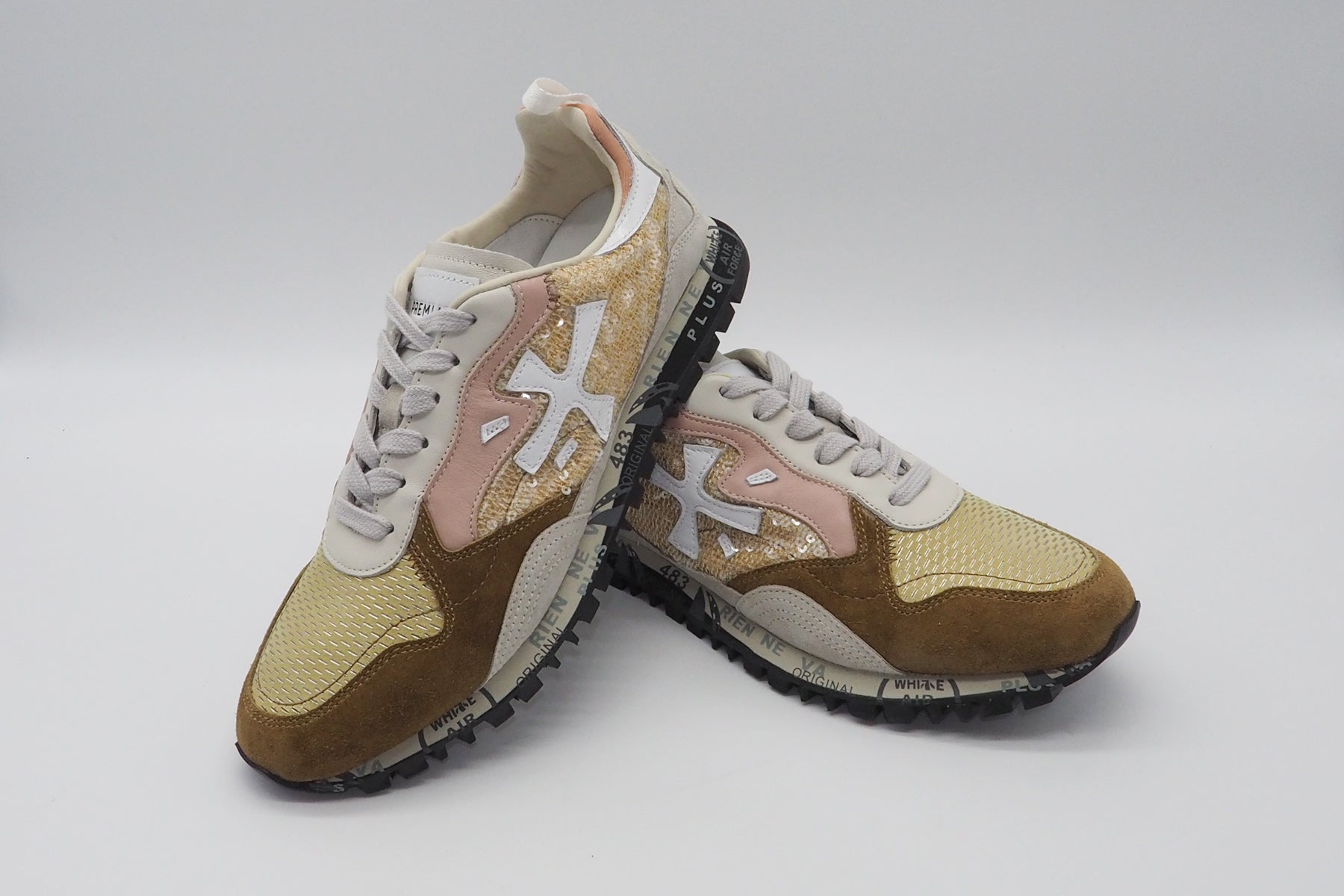 Damen Sneaker aus verschiedenen Materialien in Ocker, Rosé, Gold & Pink Damen Sneakers Premiata 