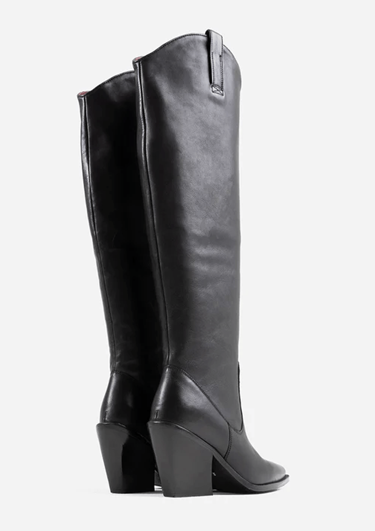 Damen Stiefel im Westernstil aus Glattleder in Schwarz - Absatz 9cm Damen Stiefel Bronx 