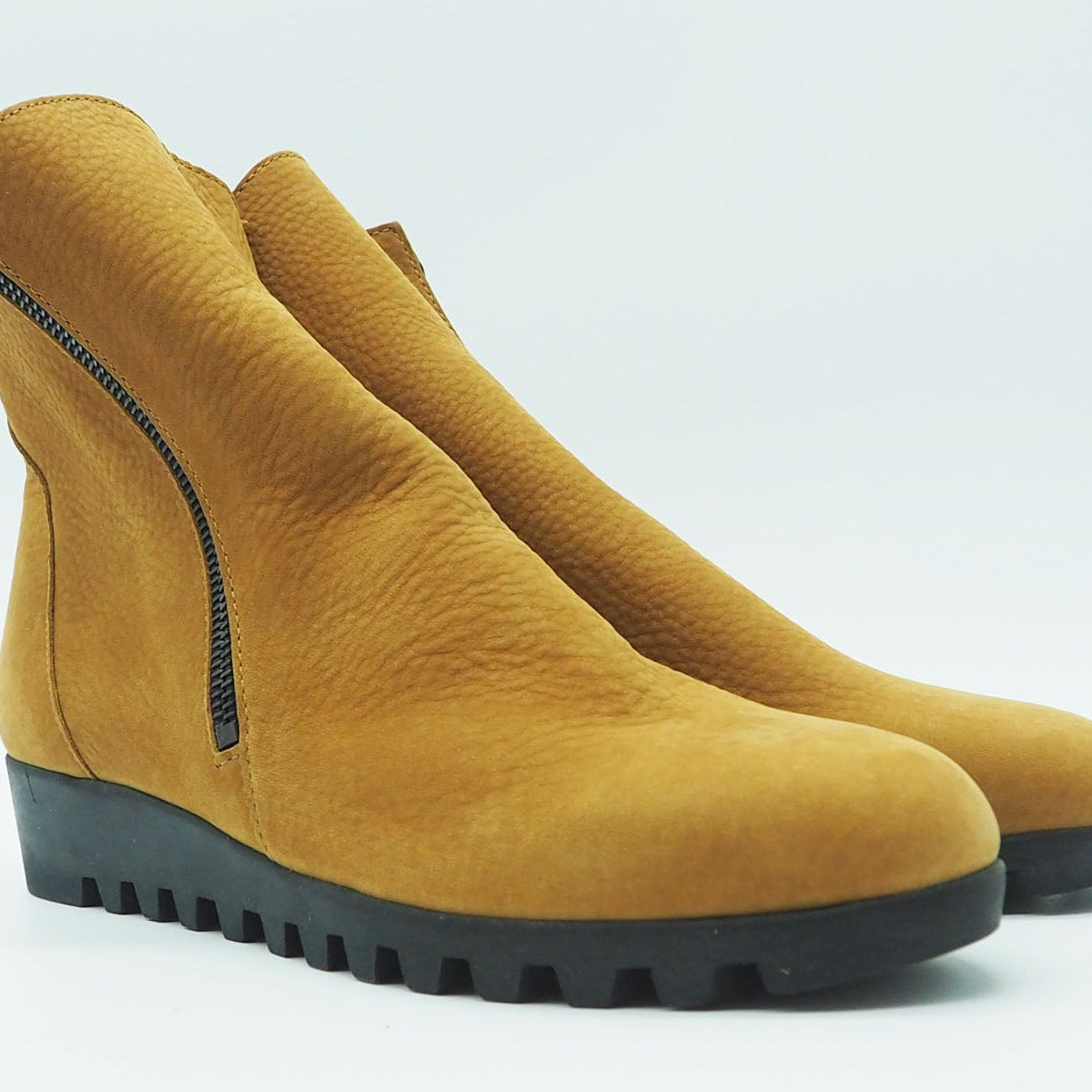 Arche Gelbe Schuhe Leder Damen Stiefelette 