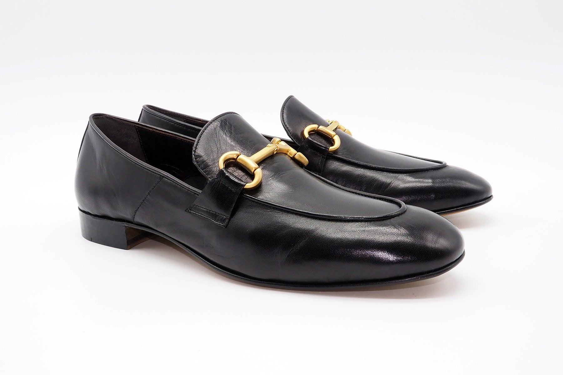 Eleganter handverarbeiteter Damen Loafer aus Handschuhleder in Schwarz Damen Loafers Mara Bini