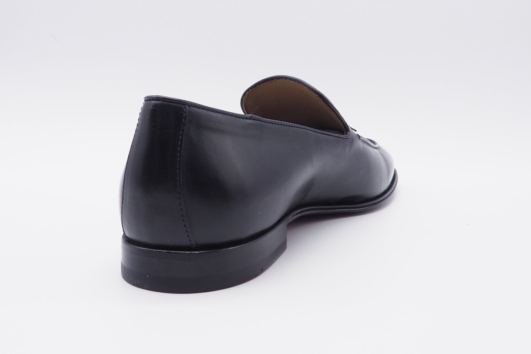 Eleganter Herren Slipper aus Leder in Mitternachtsblau Herren Loafers & Slipper Corvari 