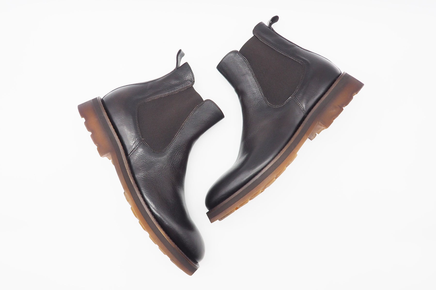 Herren Chelsea-Stiefeletten aus Glattleder in Braun Herren Stiefeletten Corvari 