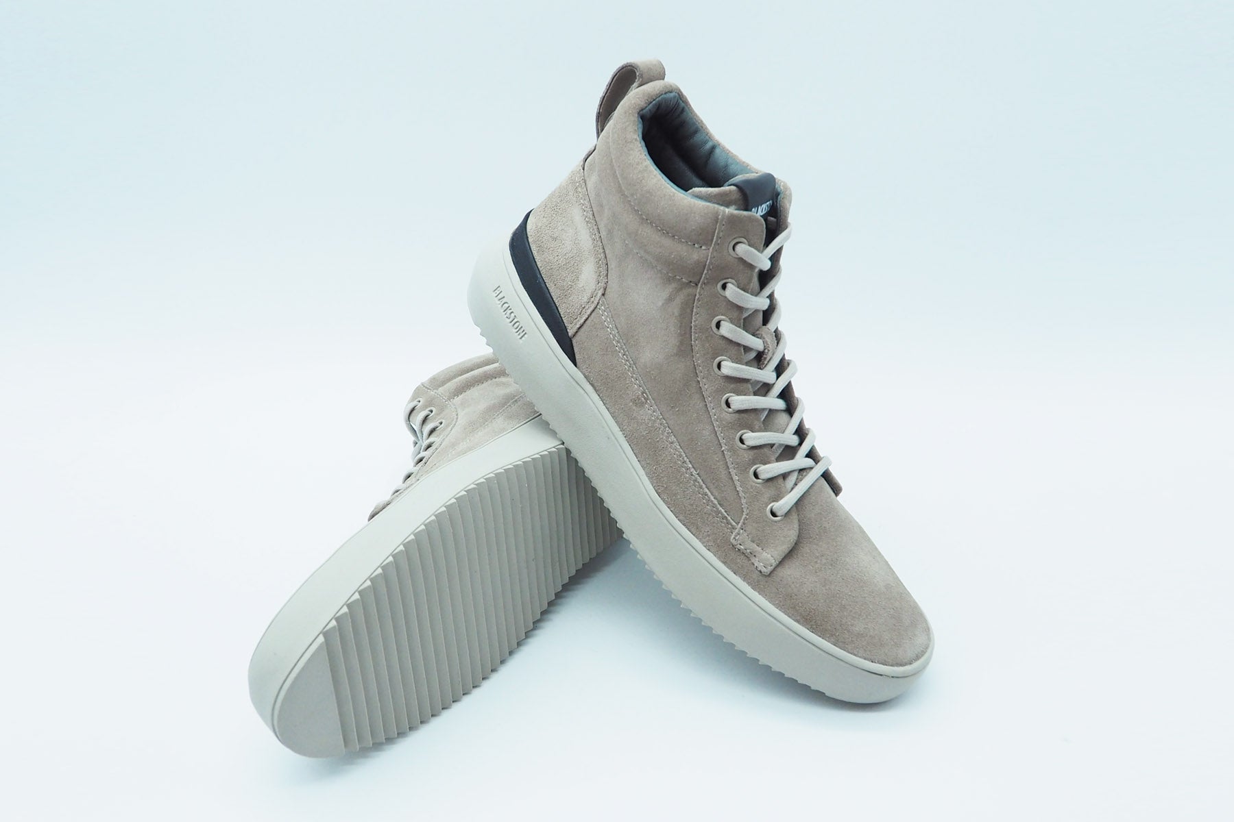 Herren Hightop-Sneaker aus Veloursleder in Sand Herren Sneaker Blackstone