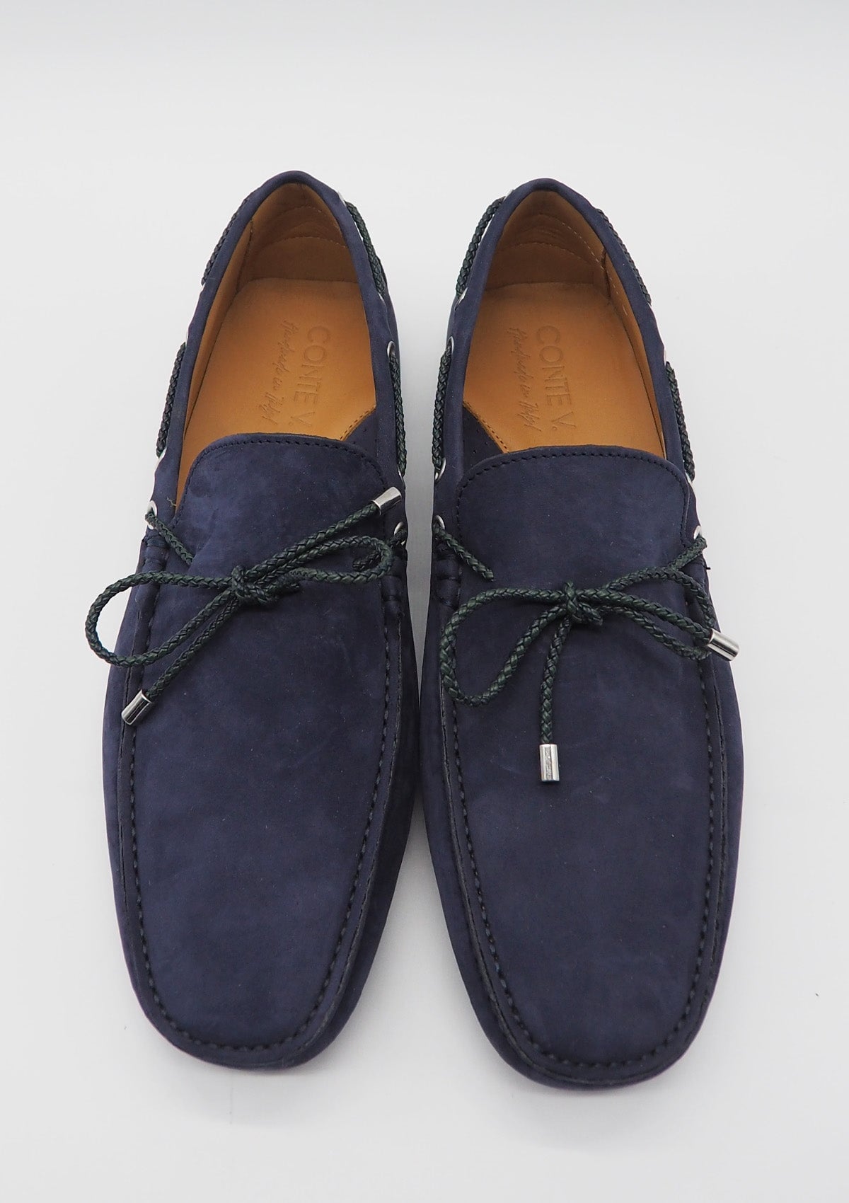 Herren Loafer aus Nubukleder in Dunkelblau Herren Loafers & Slipper Conte V 