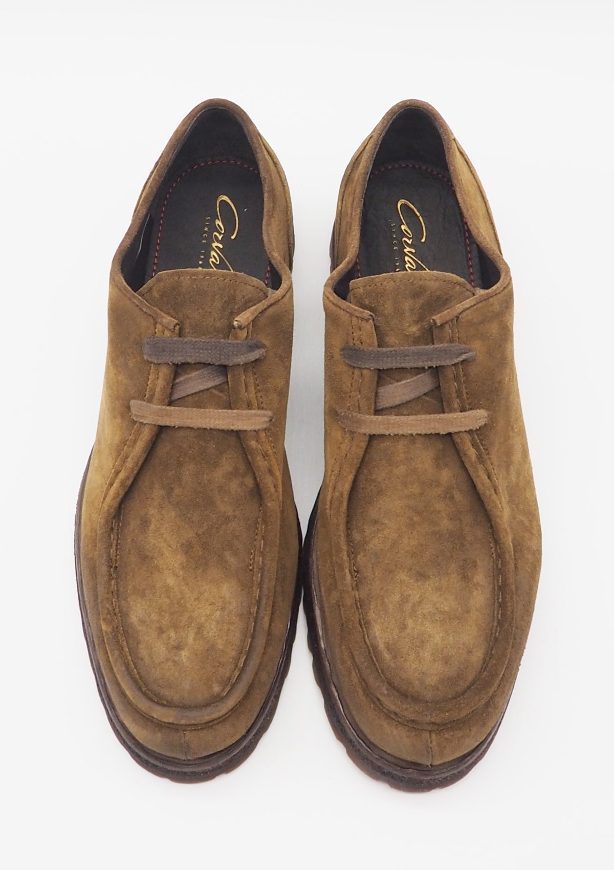 Herren Mokassin aus Veloursleder in Braun Herren Slipper & Mokassin Corvari 