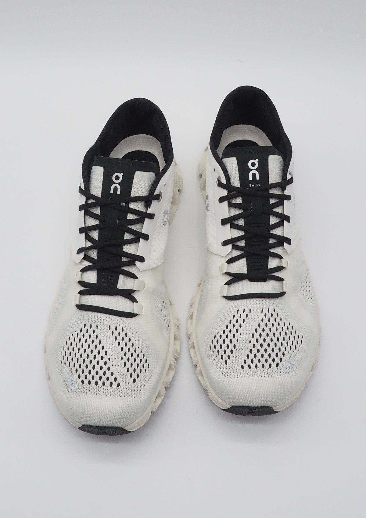 Herren Sneaker "Cloud X" aus Textil & Mesh in White/Black Herren Sneakers Leder On 