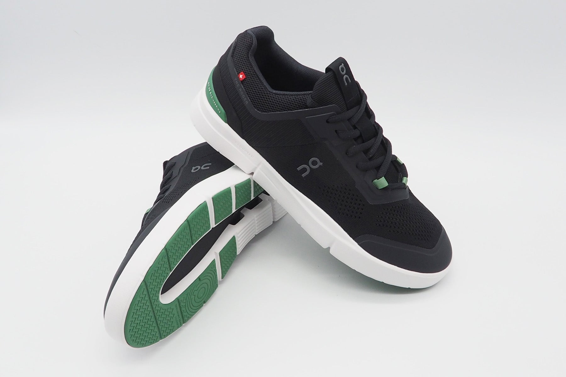 Herren Sneaker "The Roger Spin" aus Mesh in Black & Green Herren Sneaker On 