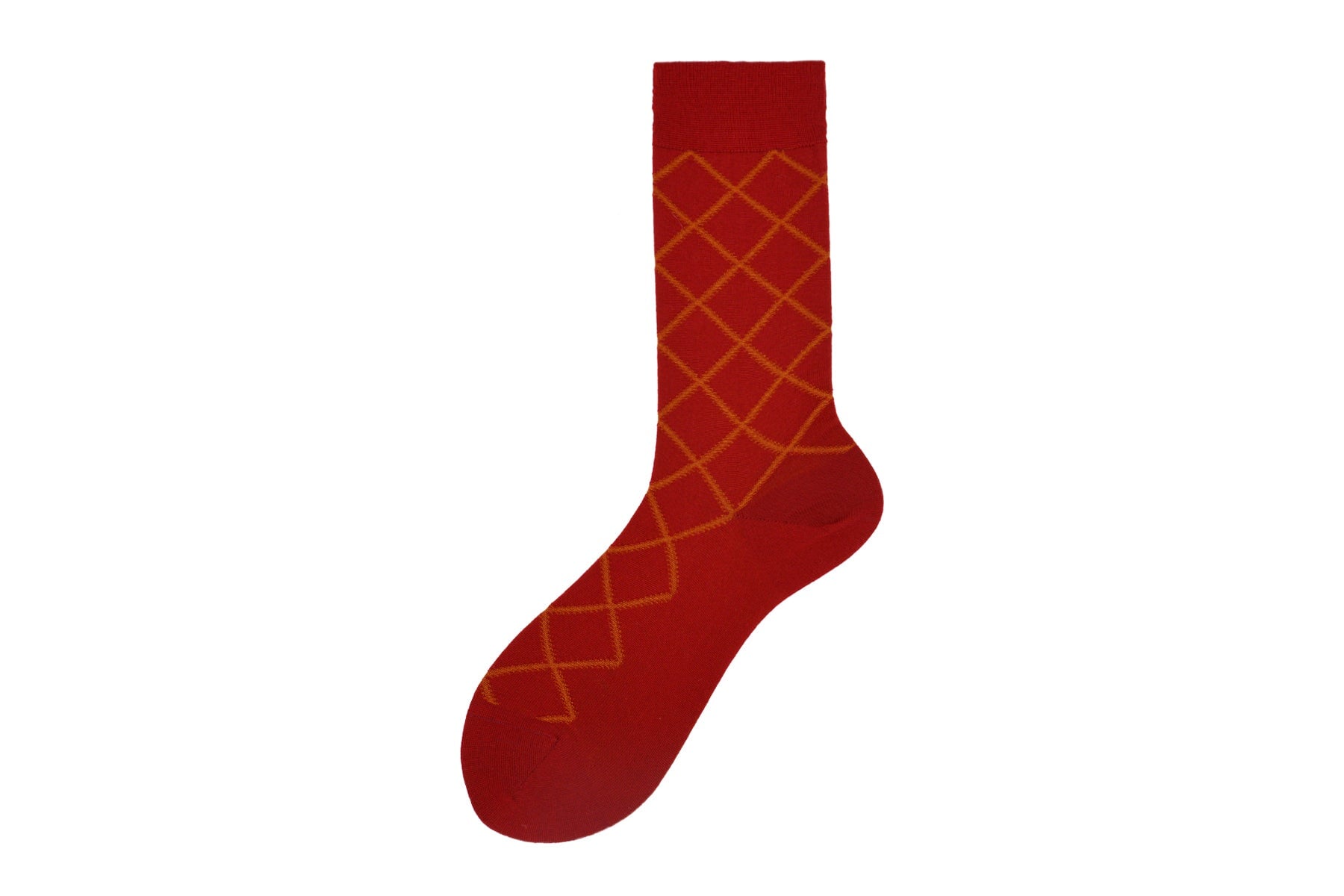 Herren Socken aus Merino Wolle in Rot- Chelsea Herren Socken Alto Milano 