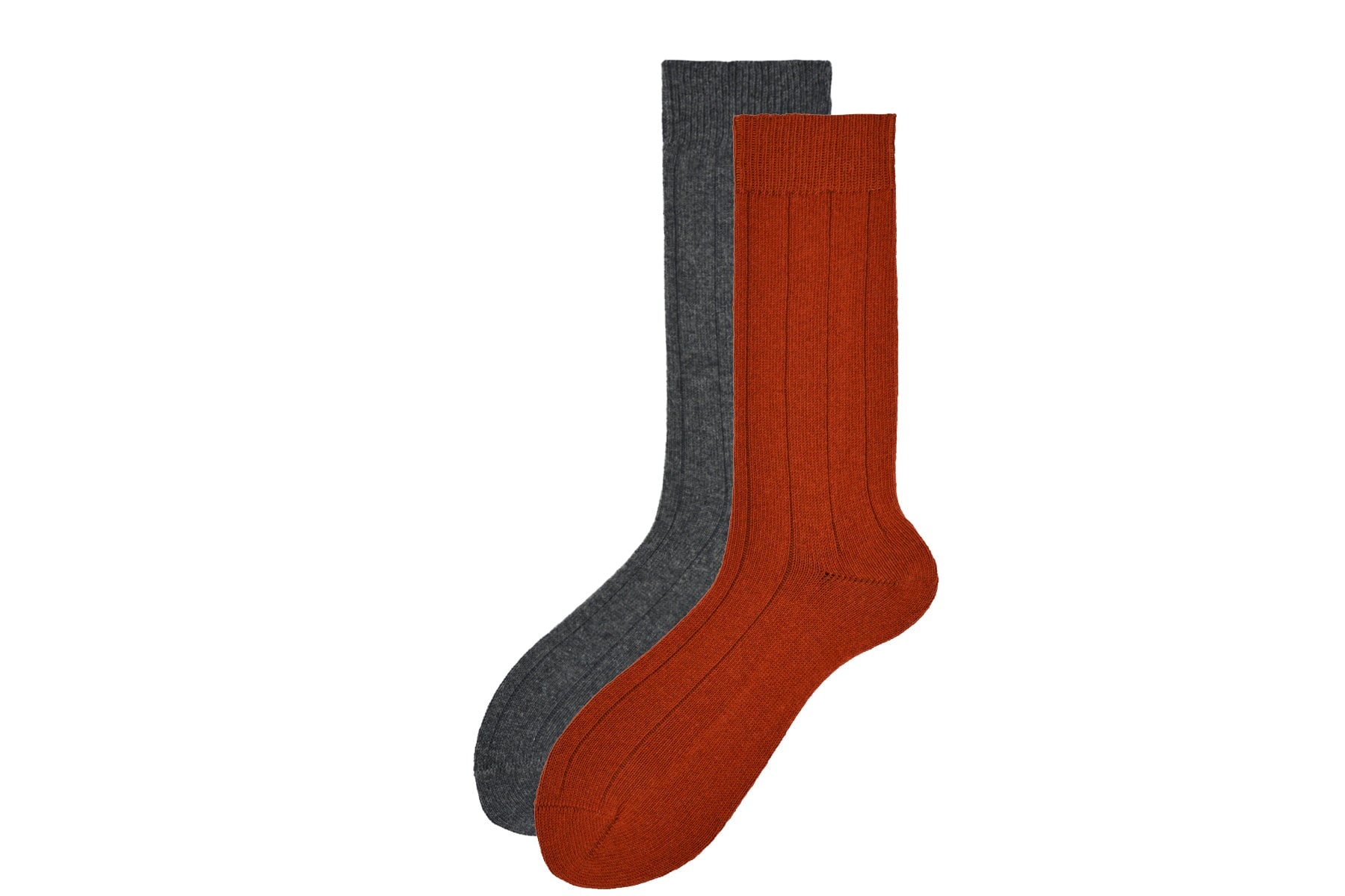 Herren Socken aus Merino Wolle in Ziegel - Duvet Herren Socken Alto Milano 