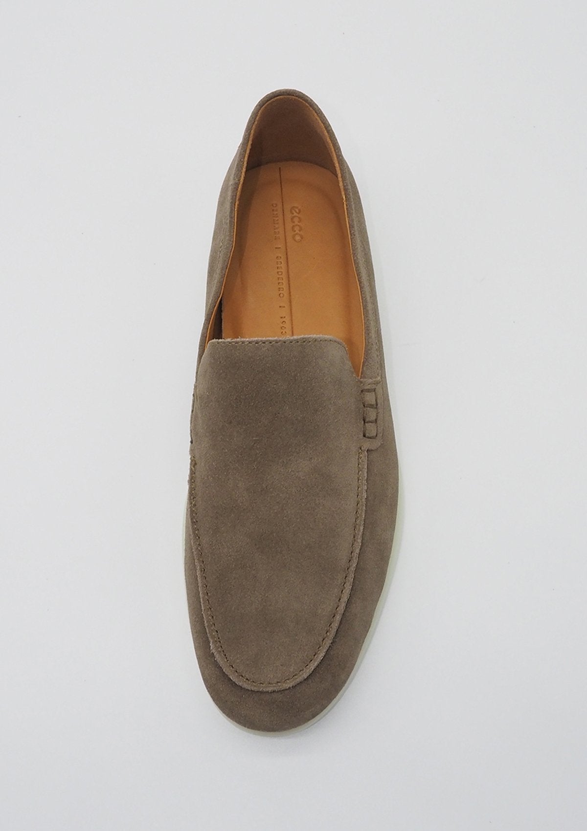 Herrenslipper mit anschmiegsamen Veloursleder in Sand Herren Loafers & Slipper Ecco