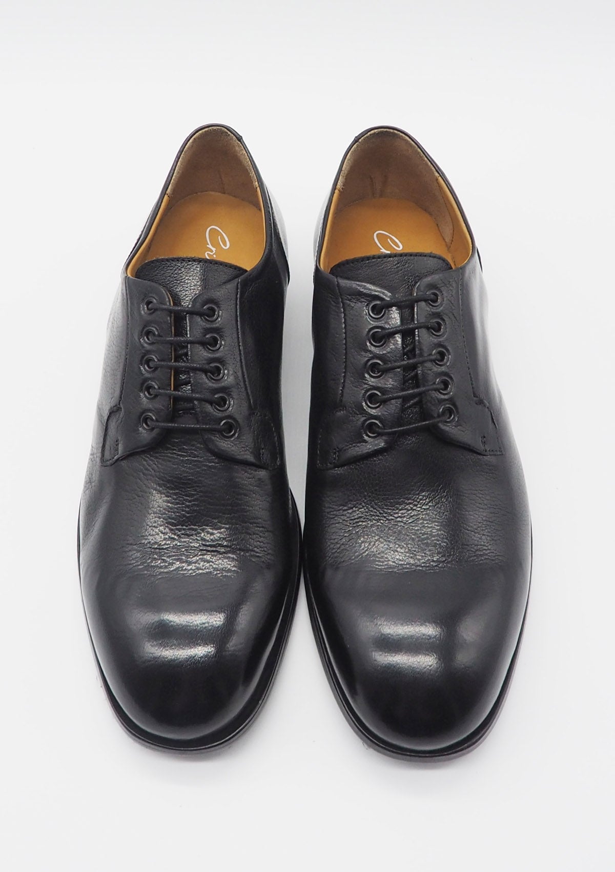 Lässige Herren Schnürschuh aus Büffelleder in Schwarz Herren Klassik modern Crispiniano 