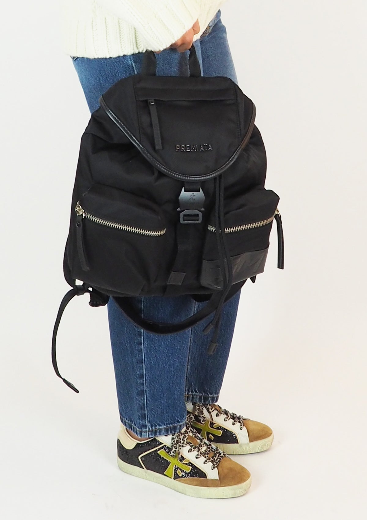 Rucksack aus Nylon in Schwarz Taschen Rucksack Premiata 