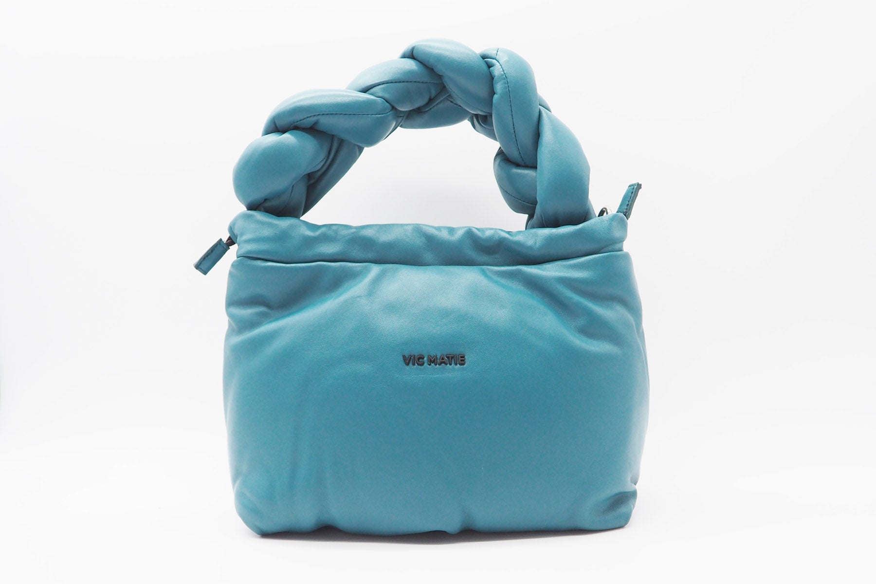 Schulter- & Crossbodytasche aus Leder in Blau Taschen Crossbody & Schultertaschen Vic Matié