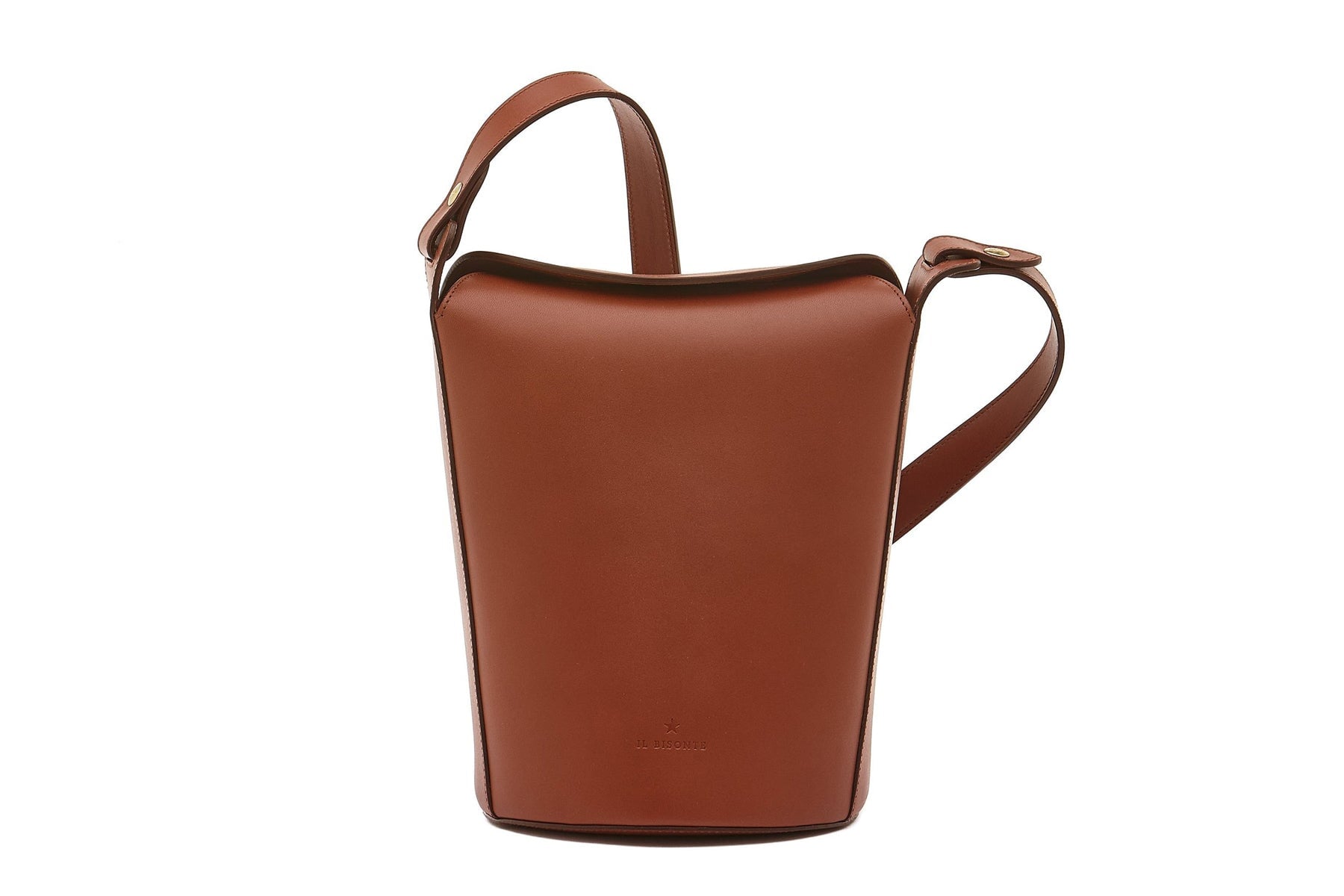 Schultertasche aus Leder in Braun - BBU027 Taschen Crossbody & Schultertaschen Il Bisonte 